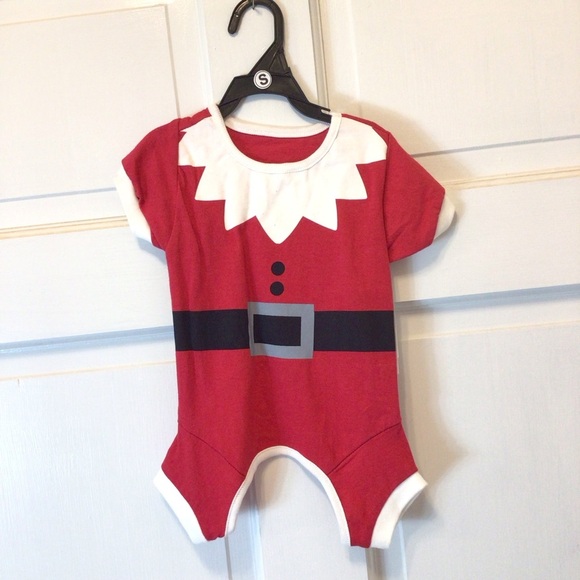 Pet Posse Santa Christmas Dog Pajamas Bodysuit Clothing Size Small - Picture 6 of 7